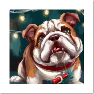 Cute Bulldog Drawing Posters and Art